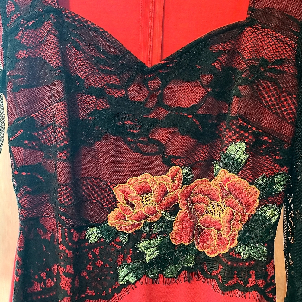 Small form fitting dress!